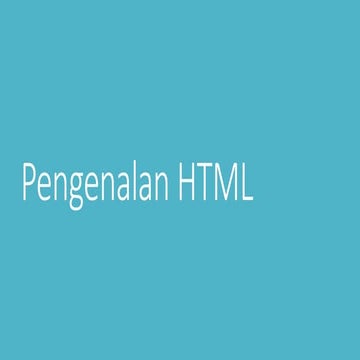 Modul Ajar Informatika SMA - Pengenalan HTML