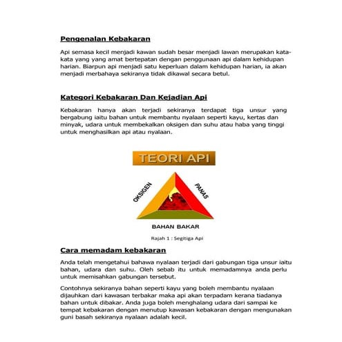 Pengenalan kebakaran dan tindakan (Asnan Alias)