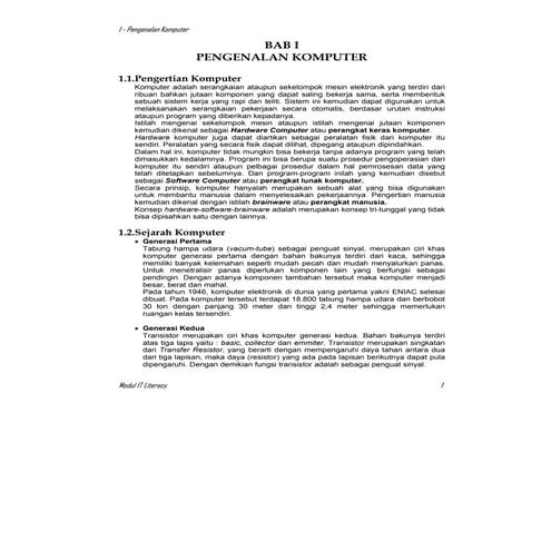 Pengenalan Komputer | PDF