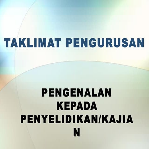 PPT - Pengenalan Penyelidikan
