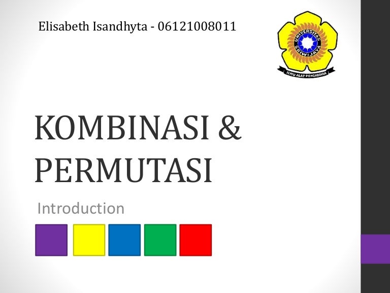 Pengenalan Permutasi Kombinasi