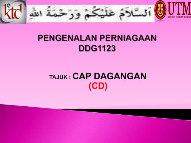 Pengenalan Perniagaan Perkongsian