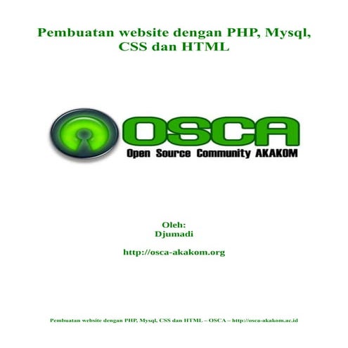 Belajar pemrograman PHP
