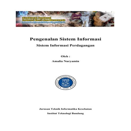 Pengenalan sistem informasi : Sistem Informasi Perdagangan