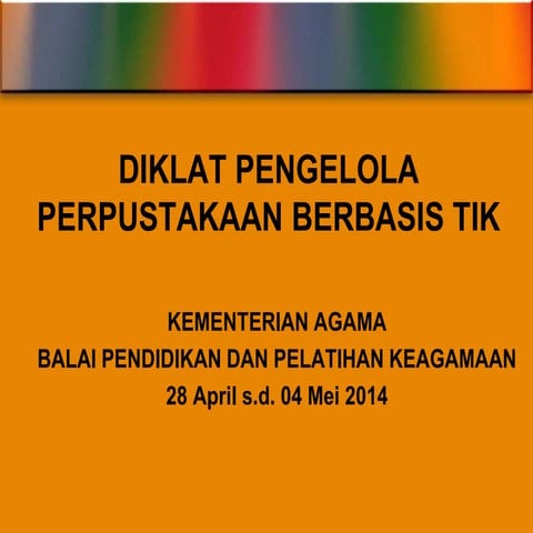 Pengenalan software perpustakaan 2014