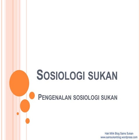 Pengenalan sosiologi sukan