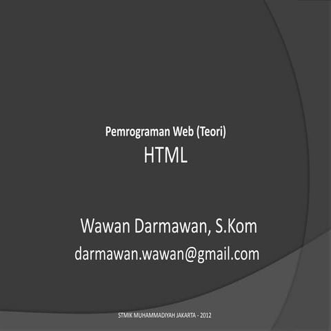 Pengenalan web minggu kedua
