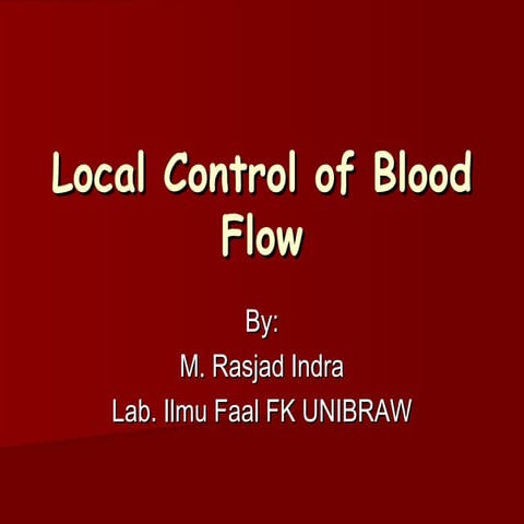 Pengendalian aliran darah