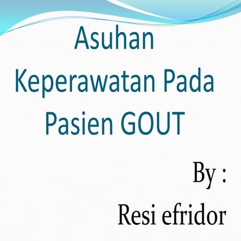 asuhan keperawatan pada pasien GOUT