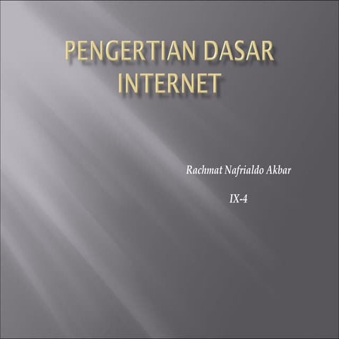 Pengertian internet