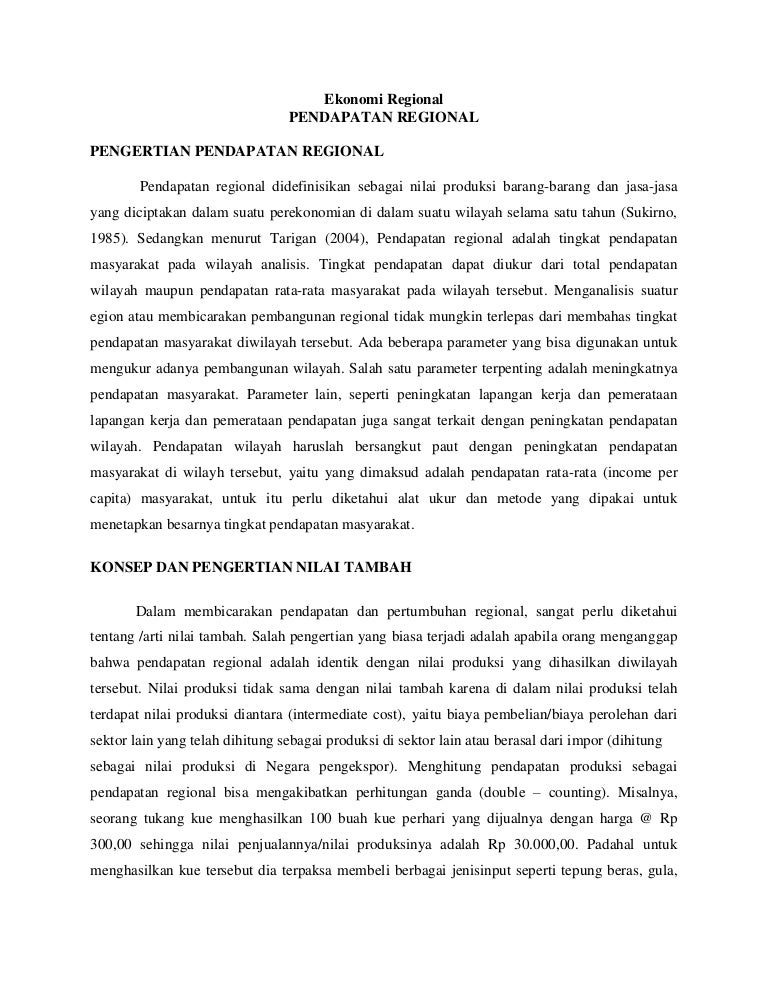 Pengertian Pendapatan Regional Iccank Pengertian Pendapatan Regional Iccank