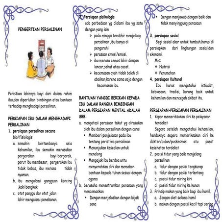 leaflet persiap persalinan 