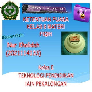 Pengertian puasa prtm 3 smstr 1