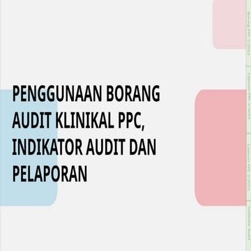 Comprehensive Guide to PPC Clinical Audit Forms and Reporting in ...