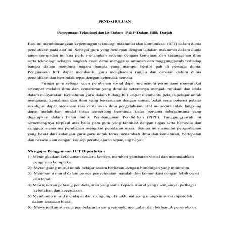 Penggunaan ICT Dalam P&P