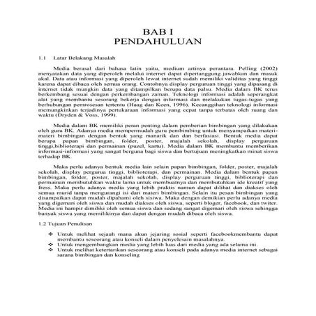 Penggunaan internet dalam bk