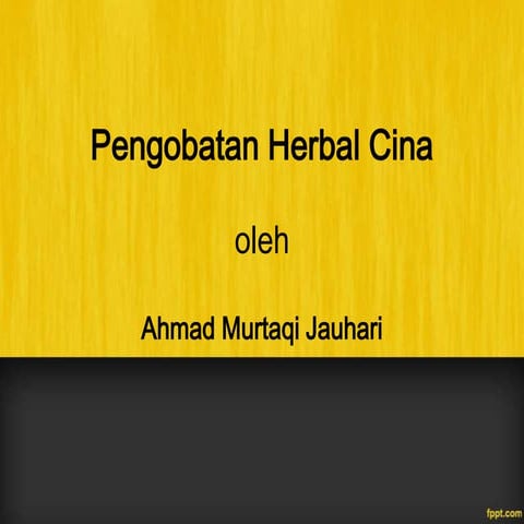 Pengobatan herbal cina