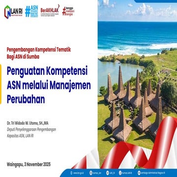 Penguatan Kompetensi ASN melalui Manajemen Perubahan