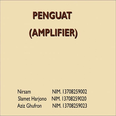 Penguat nirsam slamet harjono_aziz gufron