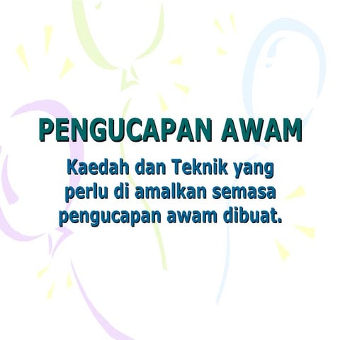 Pengucapan awam