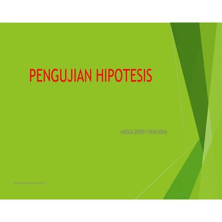 Pengujian hipotesis