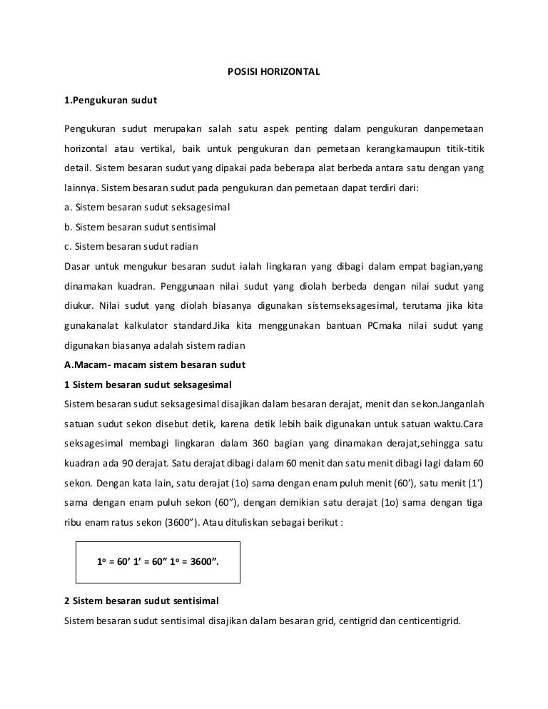 Pengukuran Sudut