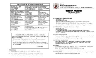 Berita Paroki Gereja Karangpanas (16-17 Januari 2016)