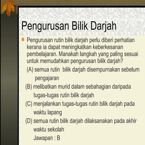 Pengurusan bilik darjah