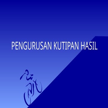 PENGURUSAN KUTIPAN HASIL KLINIK 2025 2025