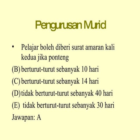 Pengurusan  murid