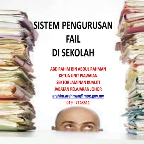 Pengurusan sistem fail panitia di sekolah