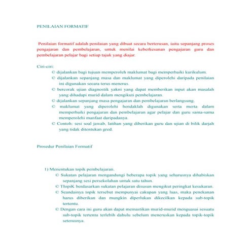 Penilaian formatif & sumatif