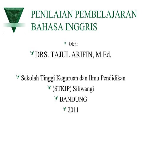 Penilaian hasil belajar