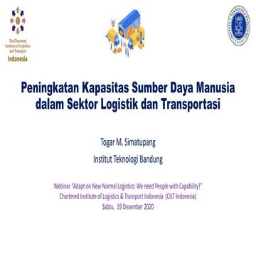 Peningkatan Kapasitas SDM Dalam Sektor Logistik