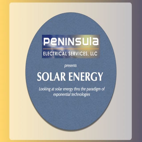 Solar Energy thru the paradigm of exponential technologies. | PDF