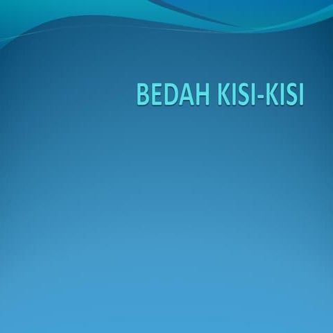 Penjabaran kisi kisi un