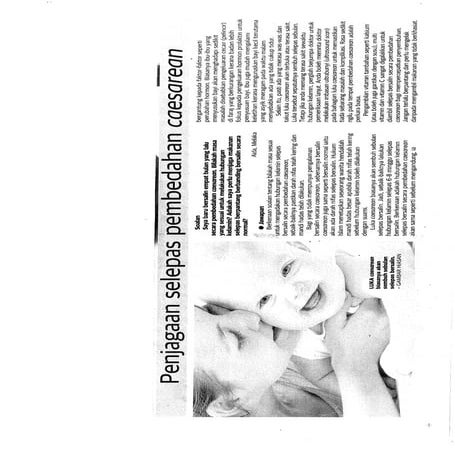 Penjagaan selepas ceasarean