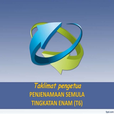 PENJENAMAAN SEMULA TINGKATAN ENAM