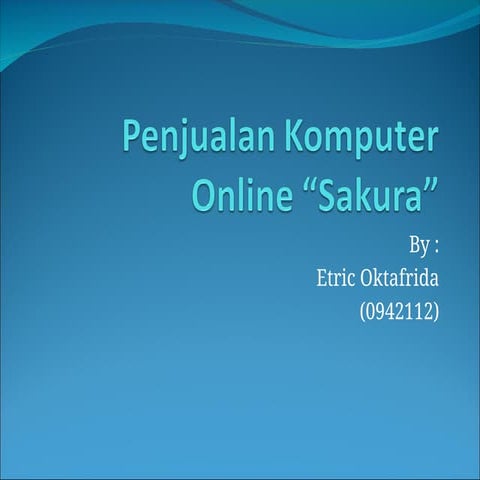 Penjualan Komputer secara sakura Online.ppt