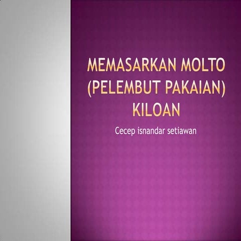 Penjualan pelembut pakaian | PPTX