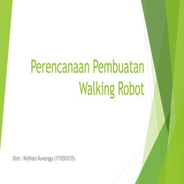 Walking robot - Penjual pizza