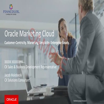 Sample client presentation