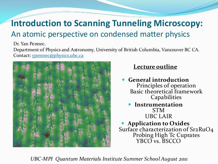 Introduction To Scanning Tunneling Microscopy