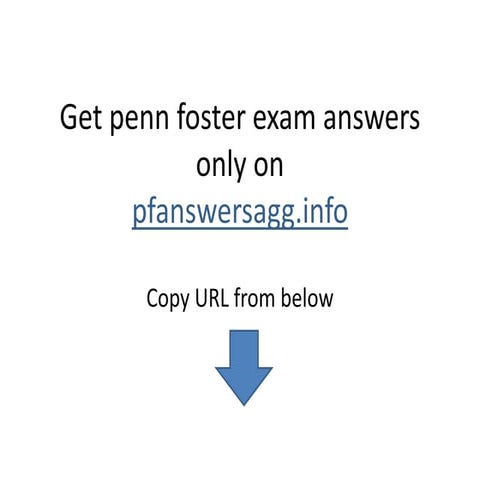 penn foster exam answers