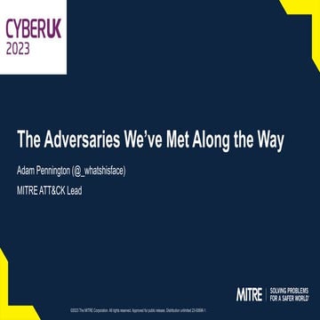 The Adversaries We've Met Along the Way