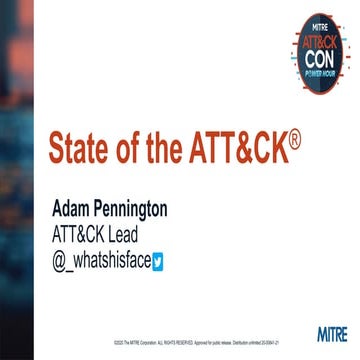 State of the ATT&CK - ATT&CKcon Power Hour
