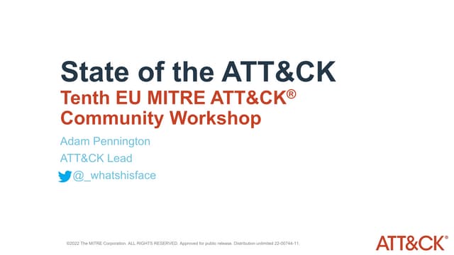 State of ATT&CK