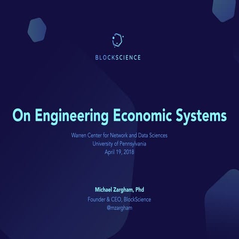 On Engineering Economic Systems
