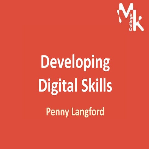 Developing digital skills | PPTX