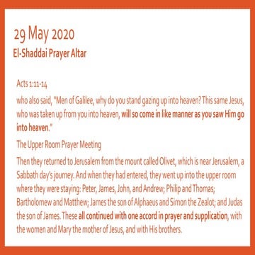 ELSPA Words received 29 May 2020